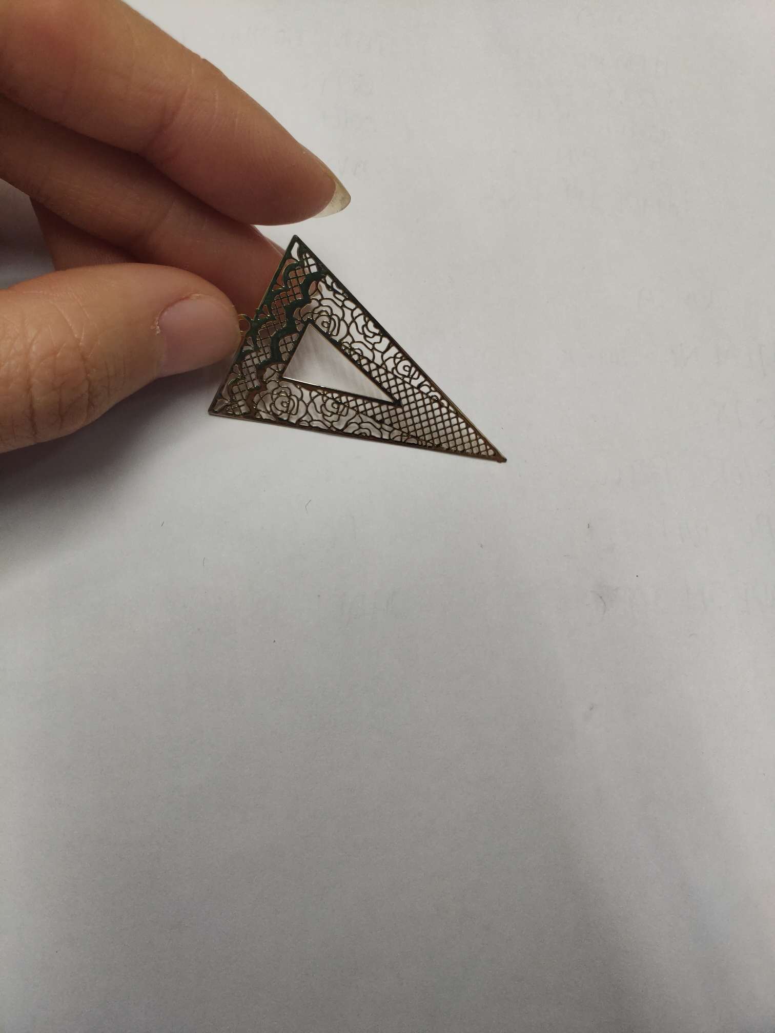 مثلث أقراط قلادة النحاس الملحقات Specification image