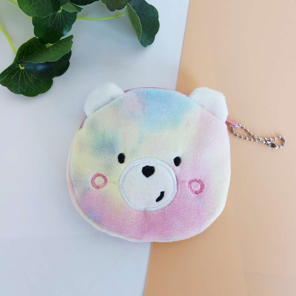 零钱包毛绒钱包小熊渲染零钱包图