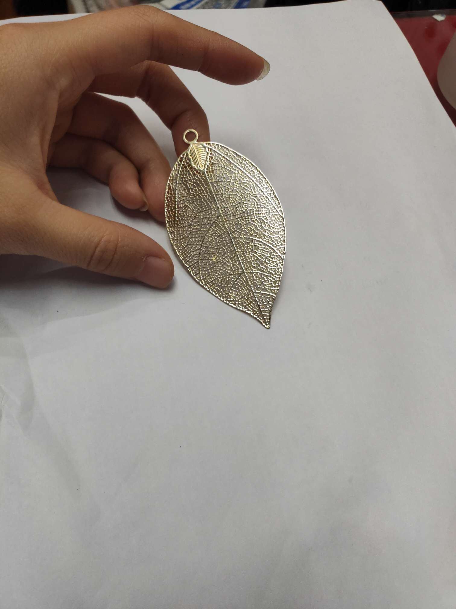 قلادة من الاوراق المحاكاة الموضة details Picture