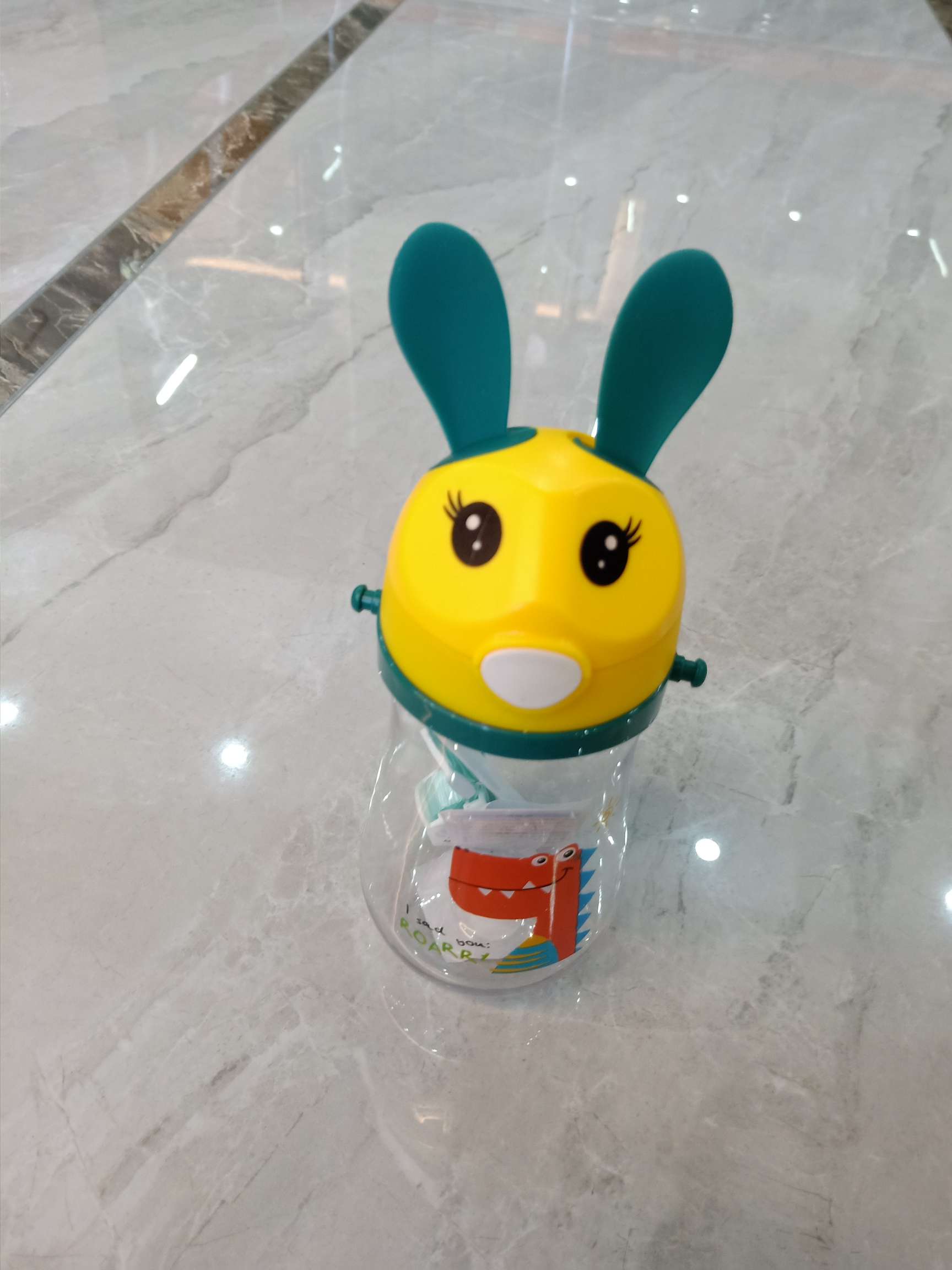 Rabbit head water bottle for kids