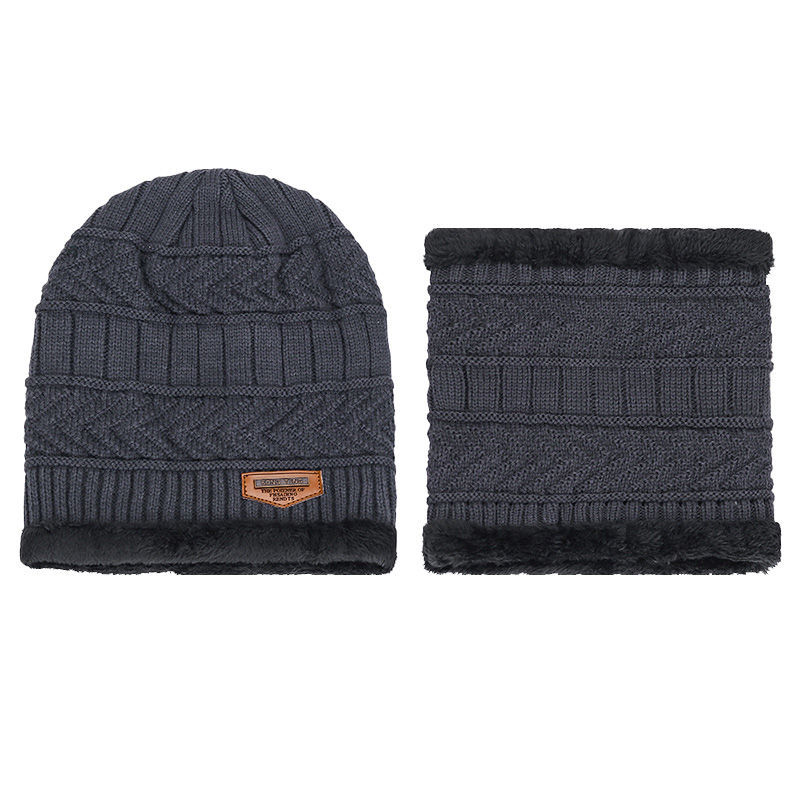 Men's and women's winter thickened warm knitted woolen hats, winter cotton hats, Korean style trendy autumn and winter cold-proof outdoor men's winter hats details Picture