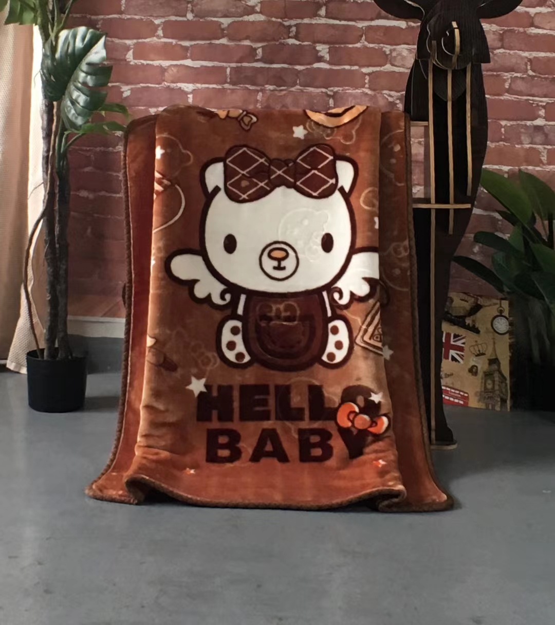 新款拉舍尔童毯礼盒可爱卡通法兰绒毛毯婴儿毛毯超柔云毯双层批发详情图14