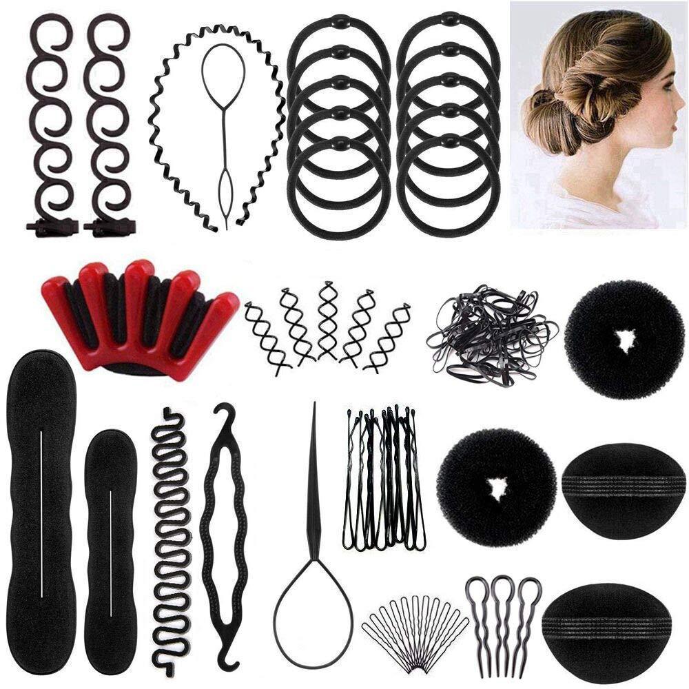 25Pcs Hair Set Hair Accessories Set Hair Tools Braider Hair Tray Set Hair Tools