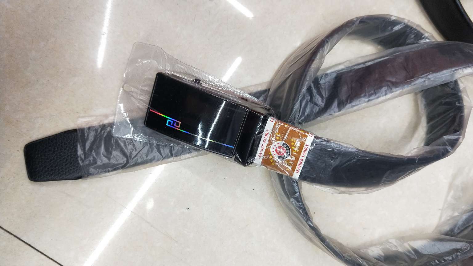 男式自动扣皮带腰带