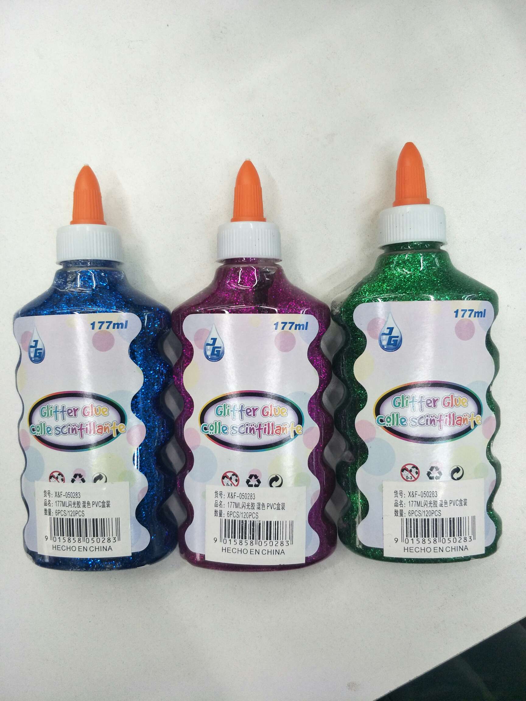 177mL闪光胶，学生手工胶图