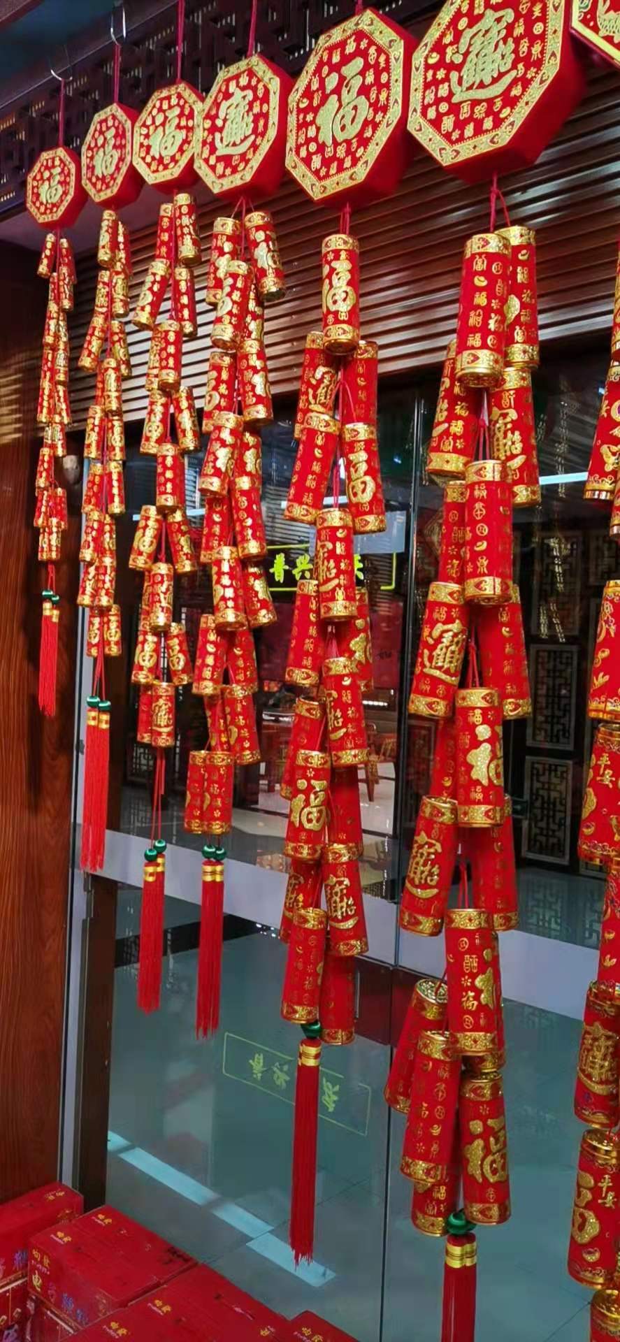 八角盒 挂18头 3cm炮 3号 803 鞭炮挂件 无声 电子炮