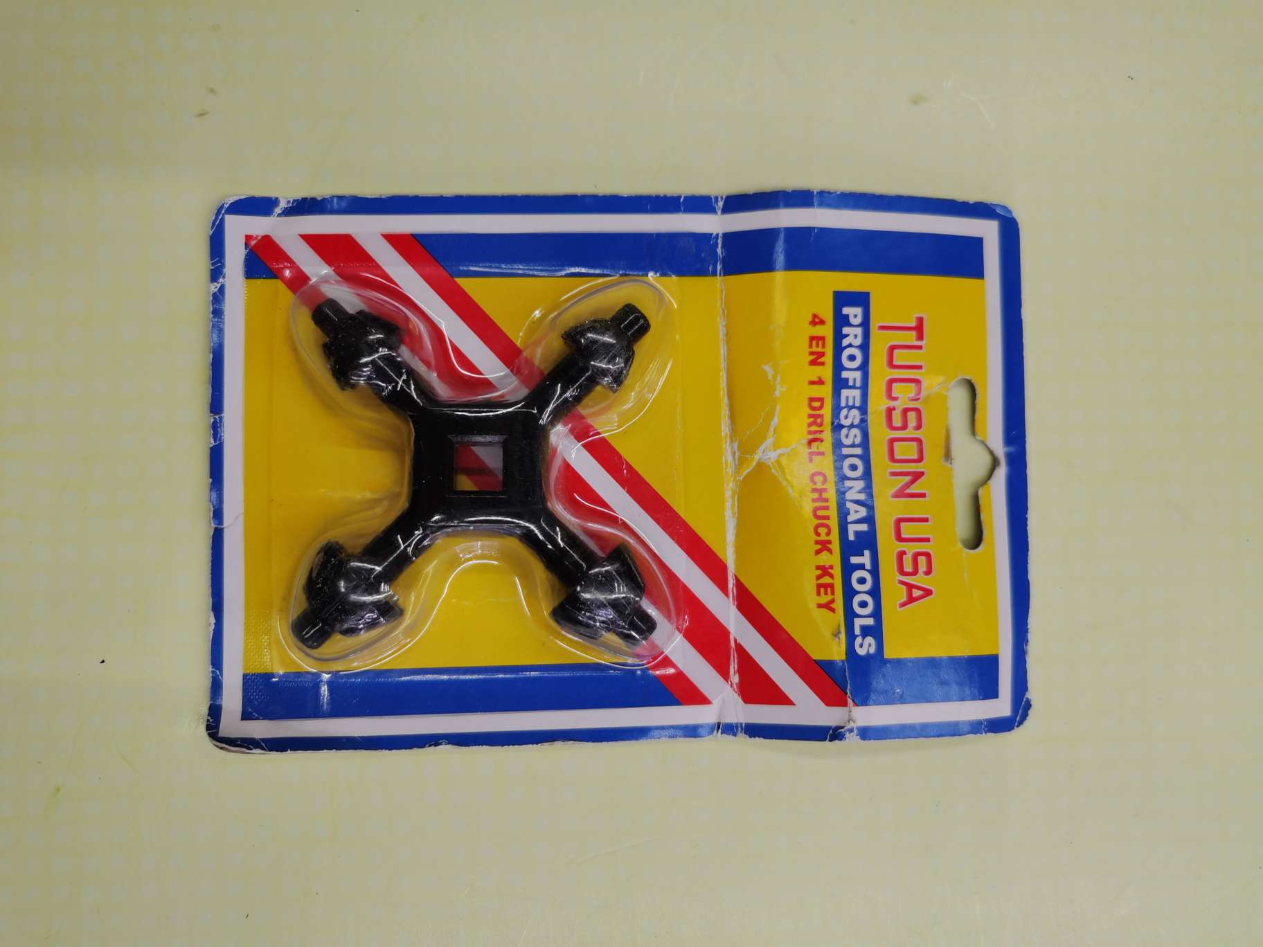 手电钻头钥匙转换头扳手4合1钥匙扳手丝锥钻头冲击钻夹头自锁夹头套装扳手