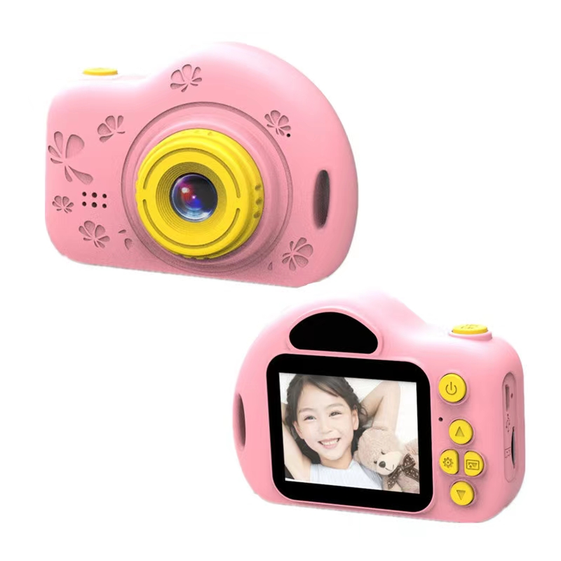 C5可爱小蜗牛数码儿童相机可拍照迷你单反相机 卡通1080P儿童相机