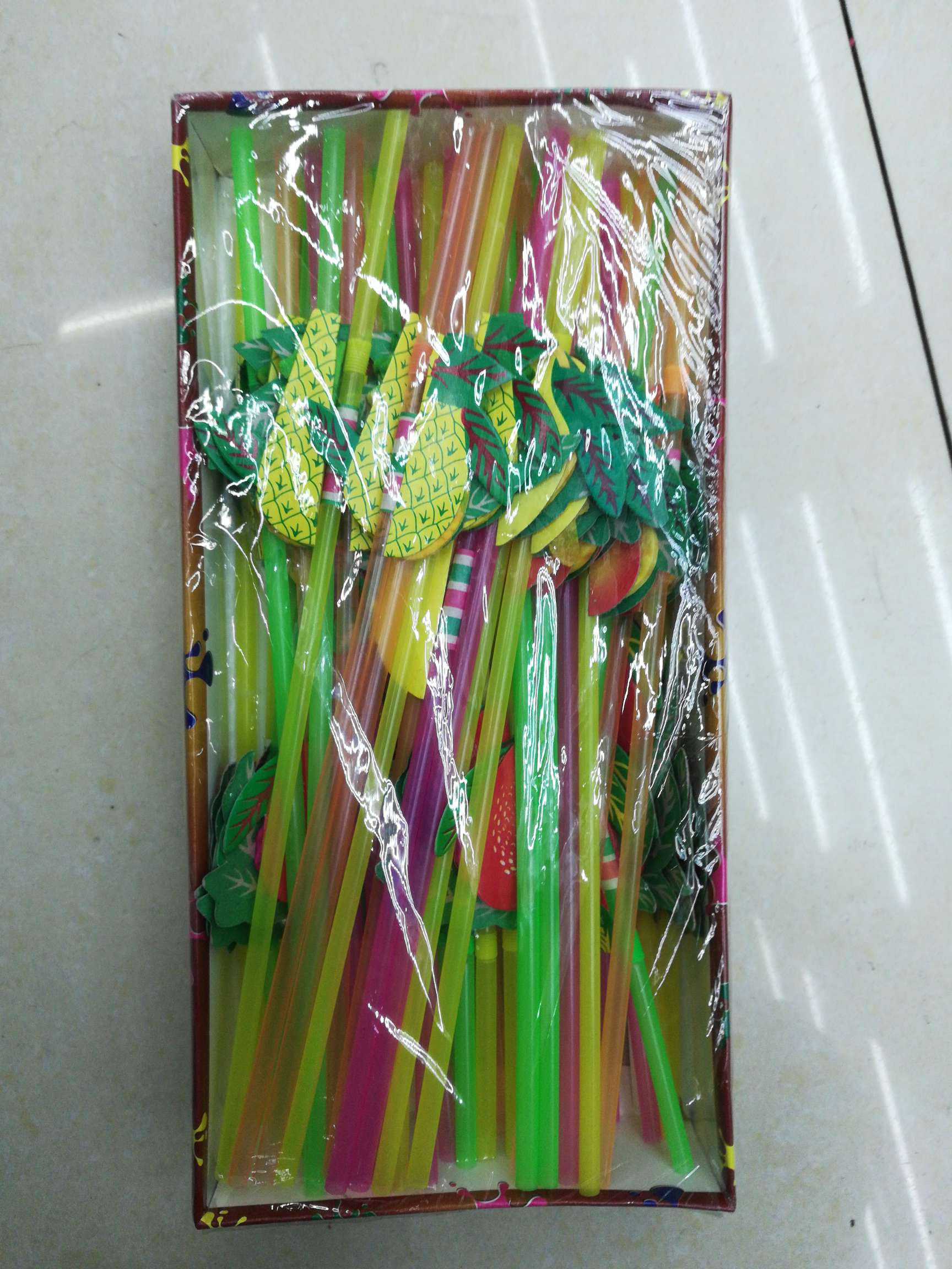 Fruit straw Fruit straw, 50 pieces/box, 100 boxes/piece