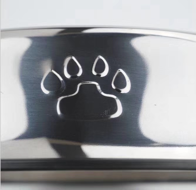 脚印不锈钢狗碗，厂家直销，支持个性化定制详情3
