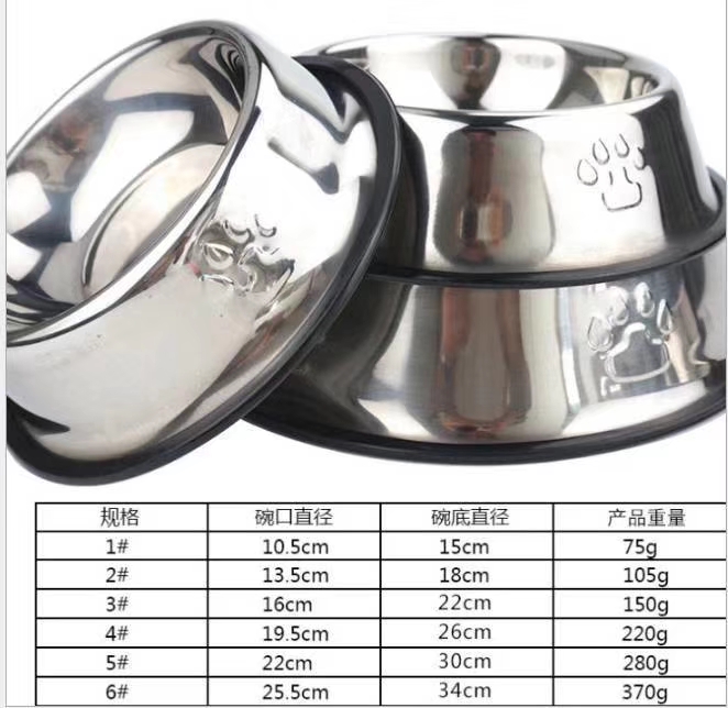 脚印不锈钢狗碗，厂家直销，支持个性化定制详情6