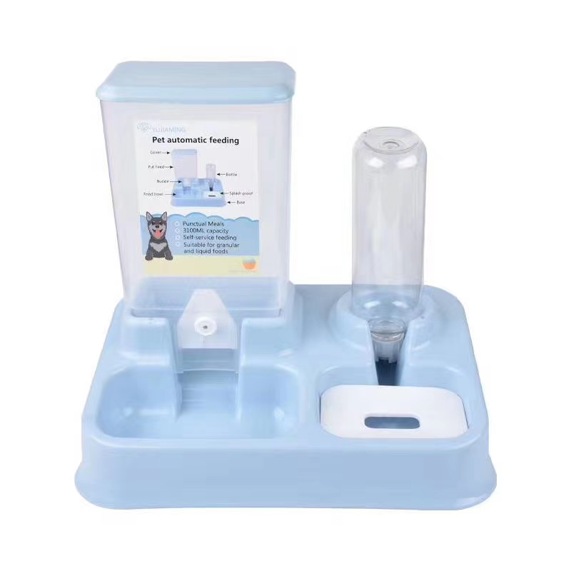 宠物自动喂食器🎉🎉🎉
塑料双用碗 ，狗狗猫咪自助宠物饮水器详情图10