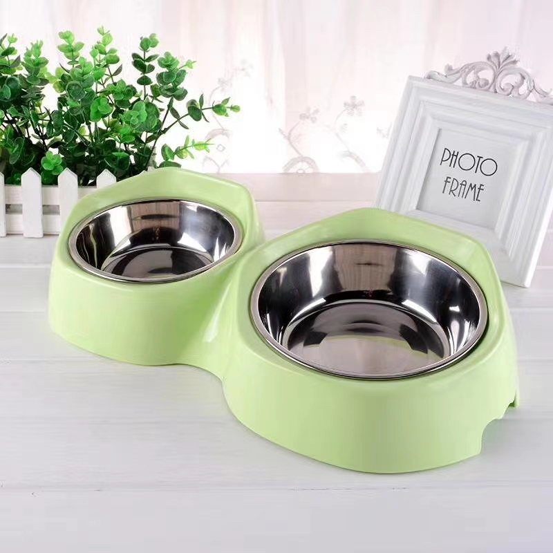 创意不锈钢宠物碗 🎉🎉🎉
可带不锈钢碗/塑料双碗
三色混，箱起发货详情6