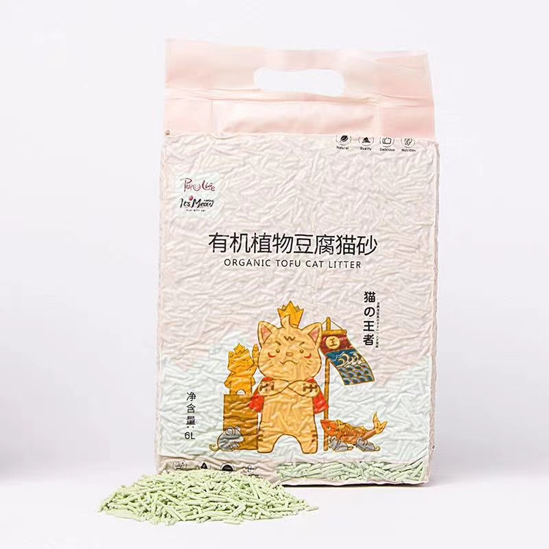 猫砂厂家直销 🎉🎉🎉
6L除臭无尘豆腐猫砂 
降解吸水结团有机植物猫砂批发详情8