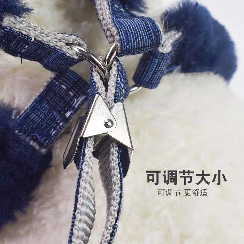 🎉🎉🎉
毛绒牵引绳胸背带宠物宝宝穿戴舒服又大气！详情图5