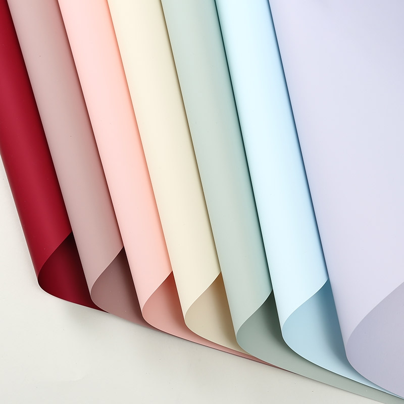 Double-sided two-color/Double-sided one-color European paper Korean flower wrapping paper thumbnail