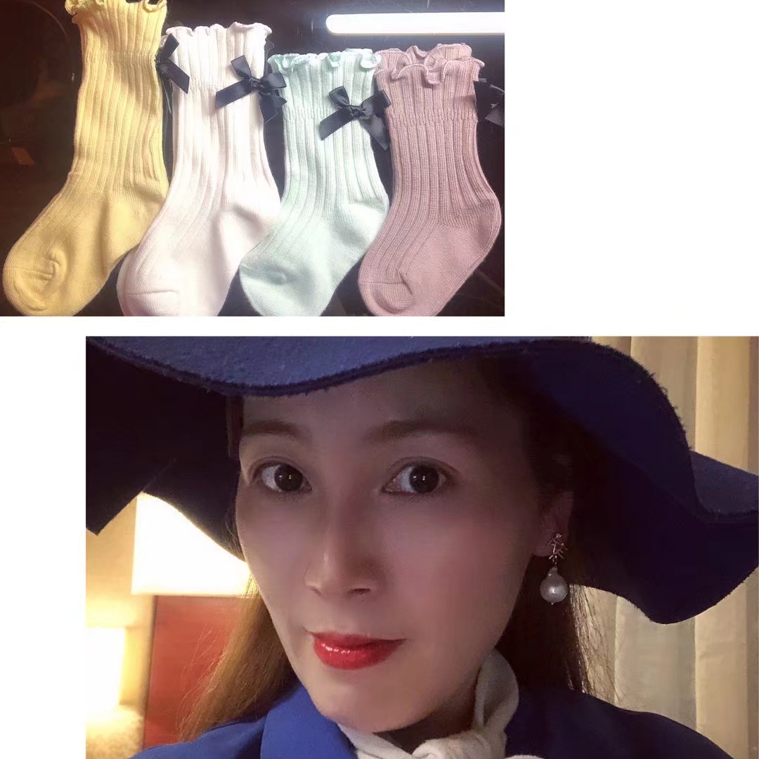 2021新款义乌市张卫超袜行义乌好货外贸内销批发棉童袜婴儿袜花边袜蝴蝶结袜草莓袜贴布袜木耳边袜花型颜色随机31405