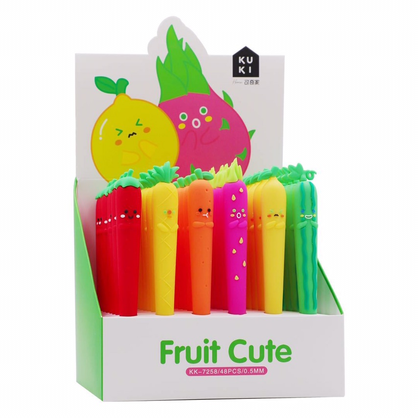 可奇7258水果可爱中性笔