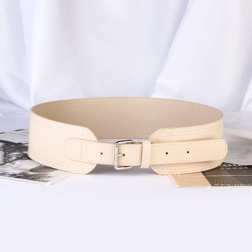 2021 New Waist Belt Crocodile Pattern Fashion Ladies Belt Wide Waist Cover Item Picture