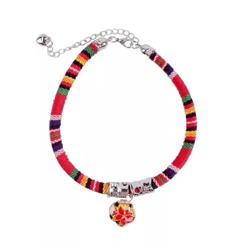 宠物宝宝民族风猫狗通用项圈
卡头+OPP包装，可混色