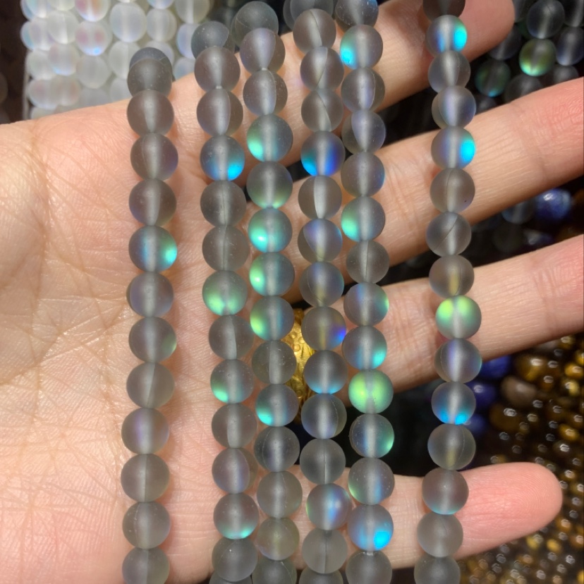 彩色玉石项链手链网红爆款厂家直销图