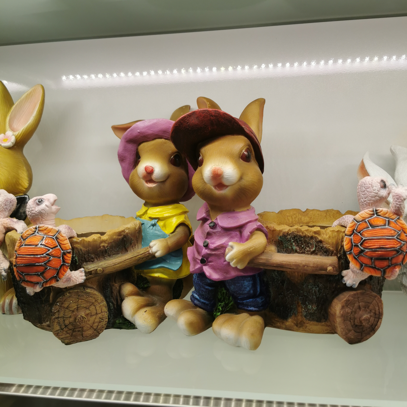 树脂工艺品兔子摆件田园风格家居摆件