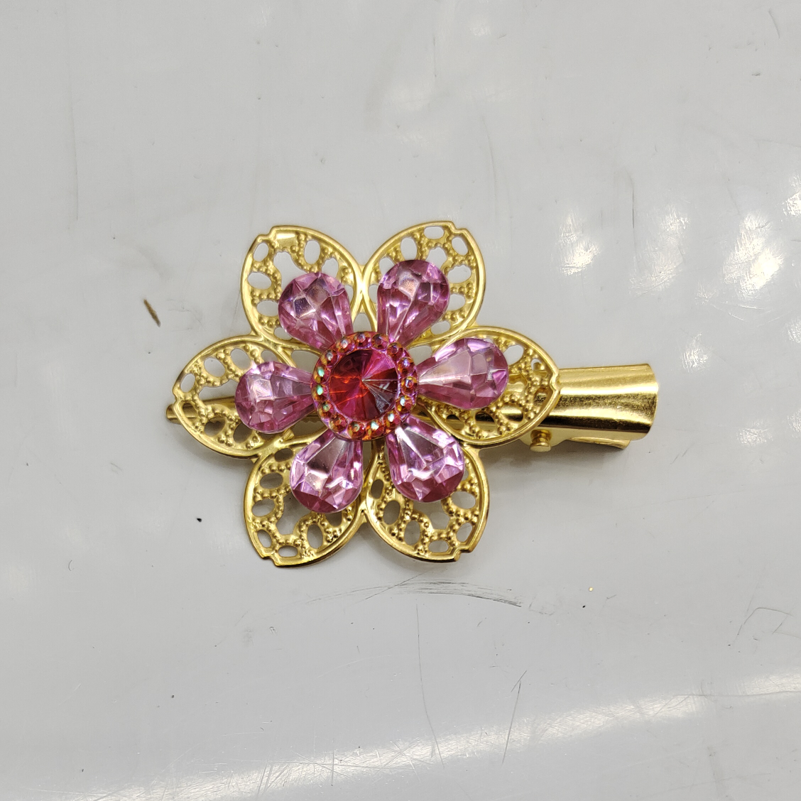 Ancient-style headwear and hair accessories for children, adults and women, metal horn clips, pointed clips, acrylic large plum blossom hair clips
