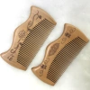 Factory direct sales of natural wood peach wood combs, horn-shaped combs, small hair care combs, portable combs 12-1 Item Picture