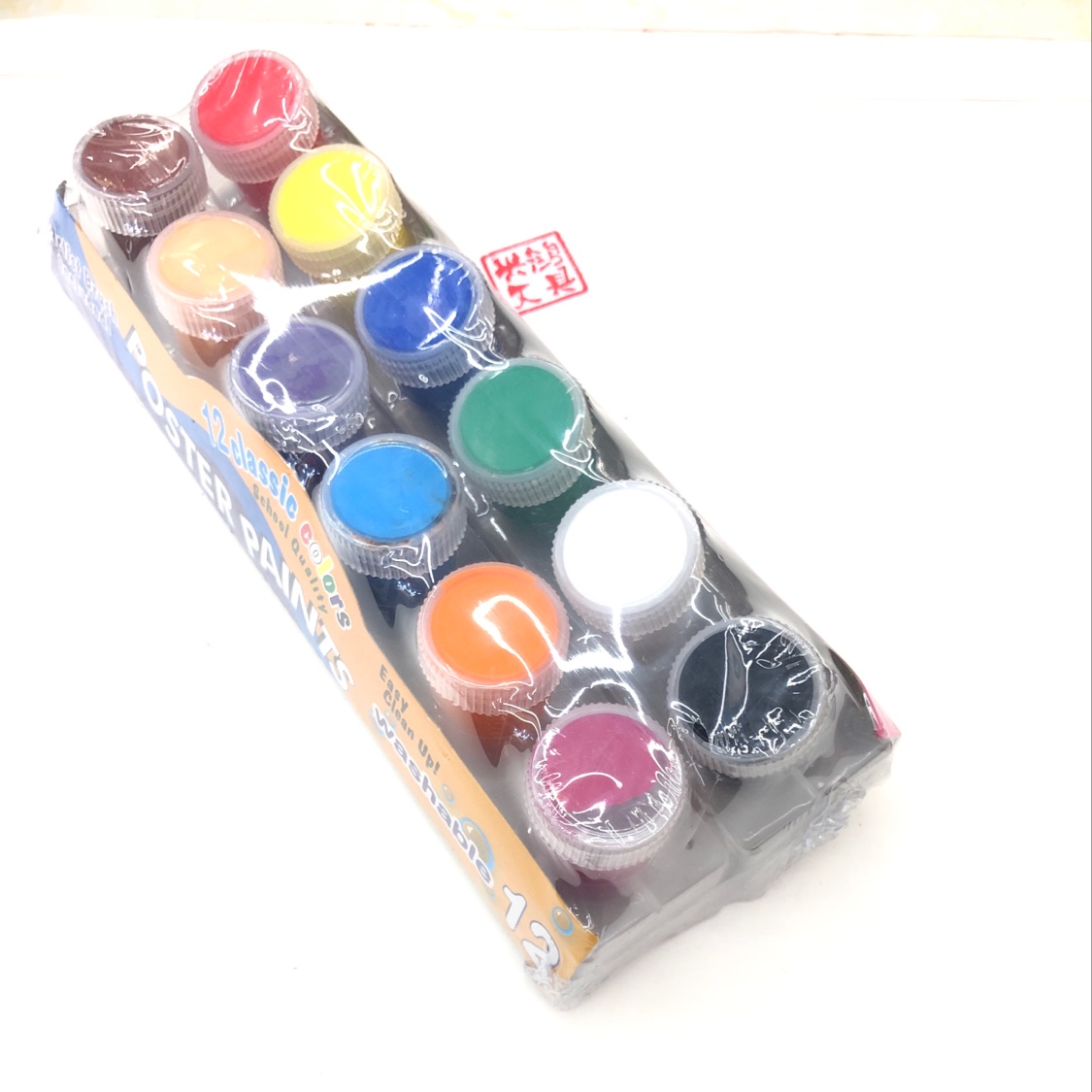 厂家直销批发12连体丙烯颜料套装