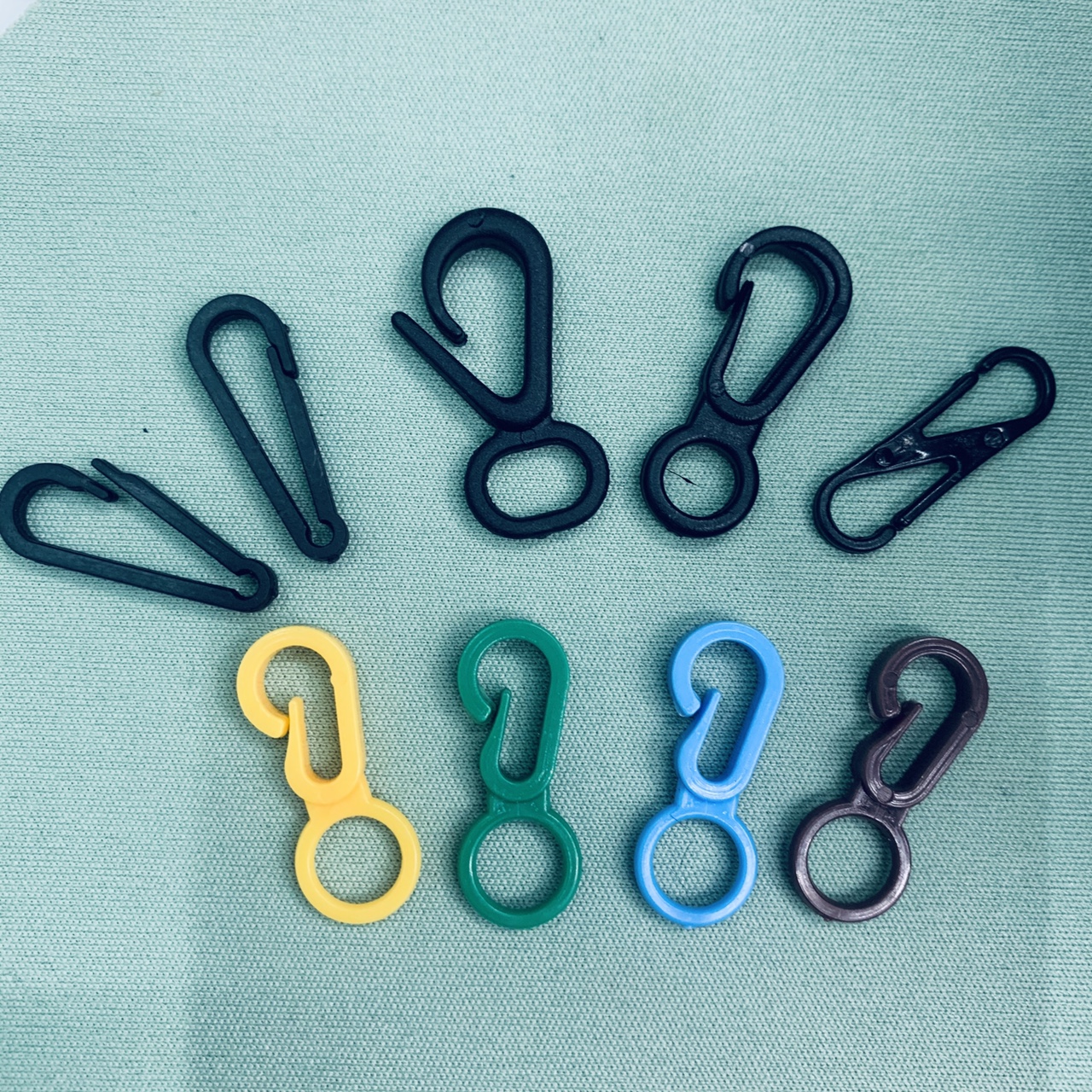 Plastic color 8-figure hook universal lobster buckle rope hook multi-style specifications can be customized sample thumbnail