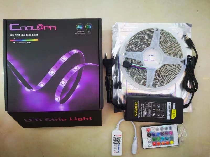 led seven-color running horse light strip, iridescent waterproof light bar, app control, color light Wi-Fi details Picture