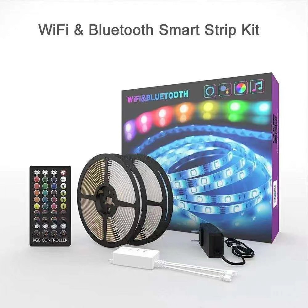 led seven-color running horse light strip, iridescent waterproof light bar, app control, color light Wi-Fi Application Scenario