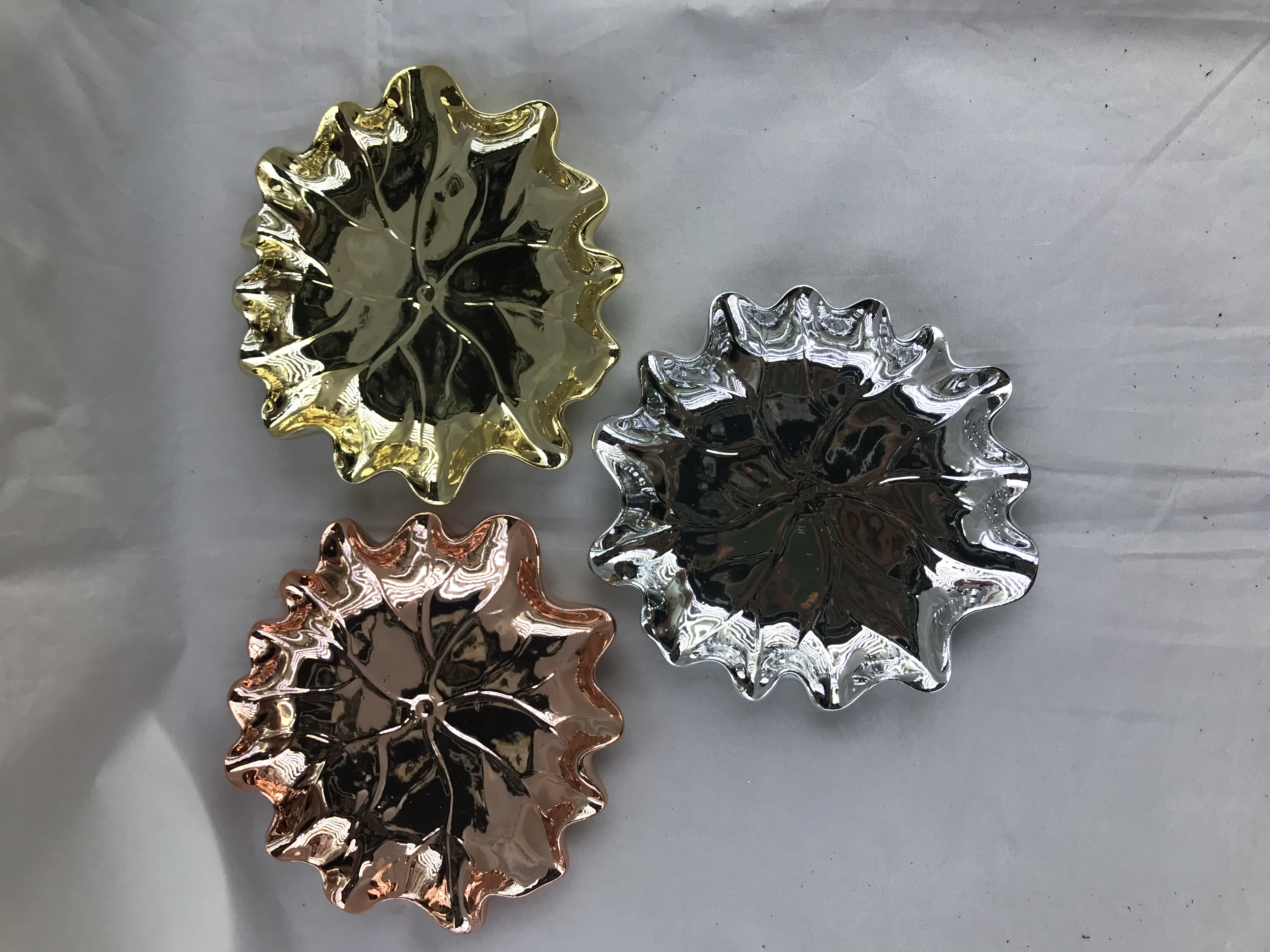 Ceramic electroplated jewelry plate Specification image