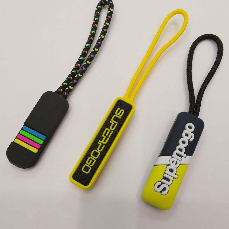 Silicone zipper pull, silicone pull rope, soft rubber zipper pull handle thumbnail