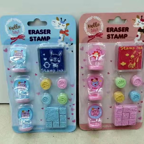 Cartoon toy rubber stamp