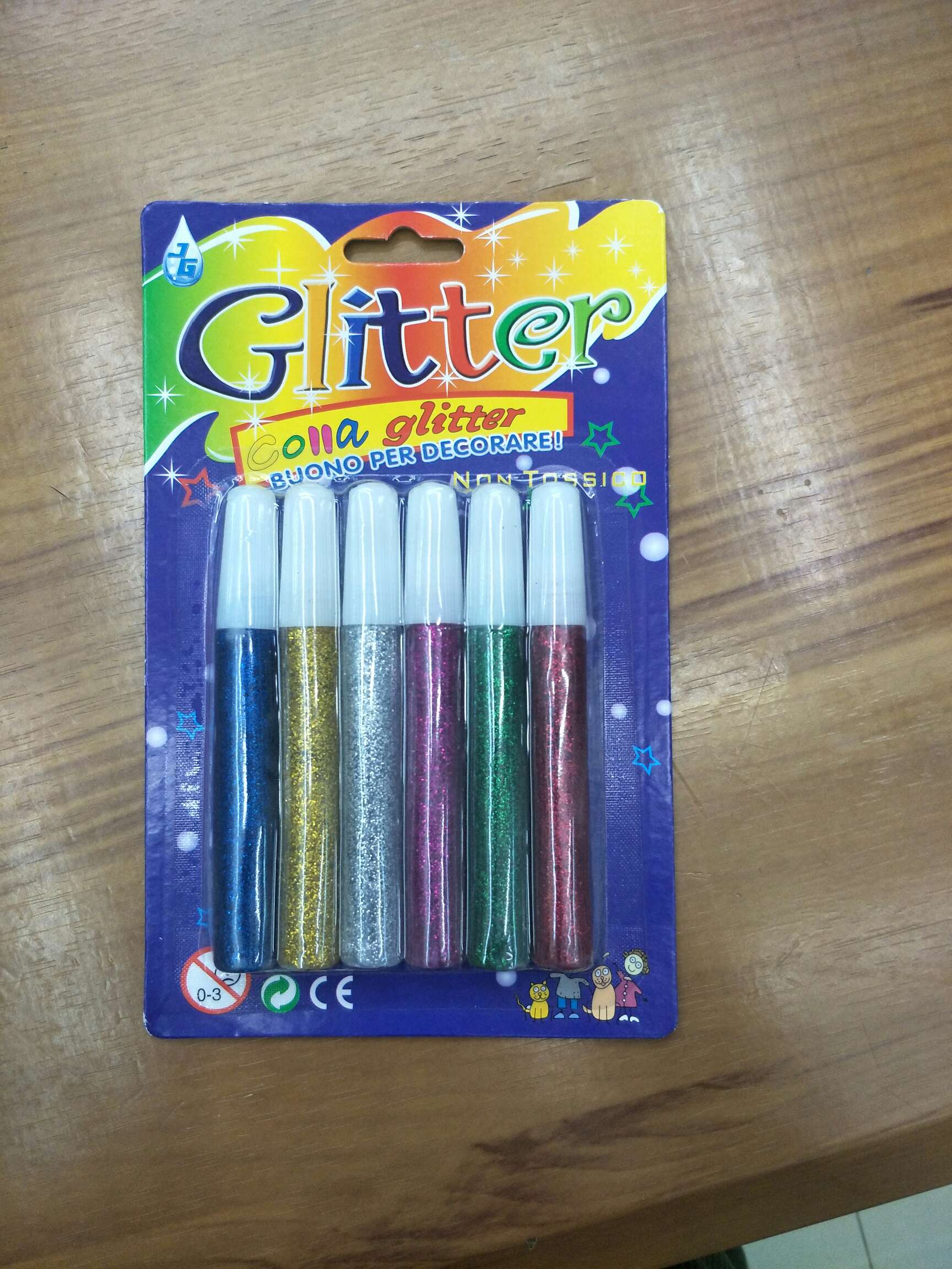 闪光胶6支吸卡产品图