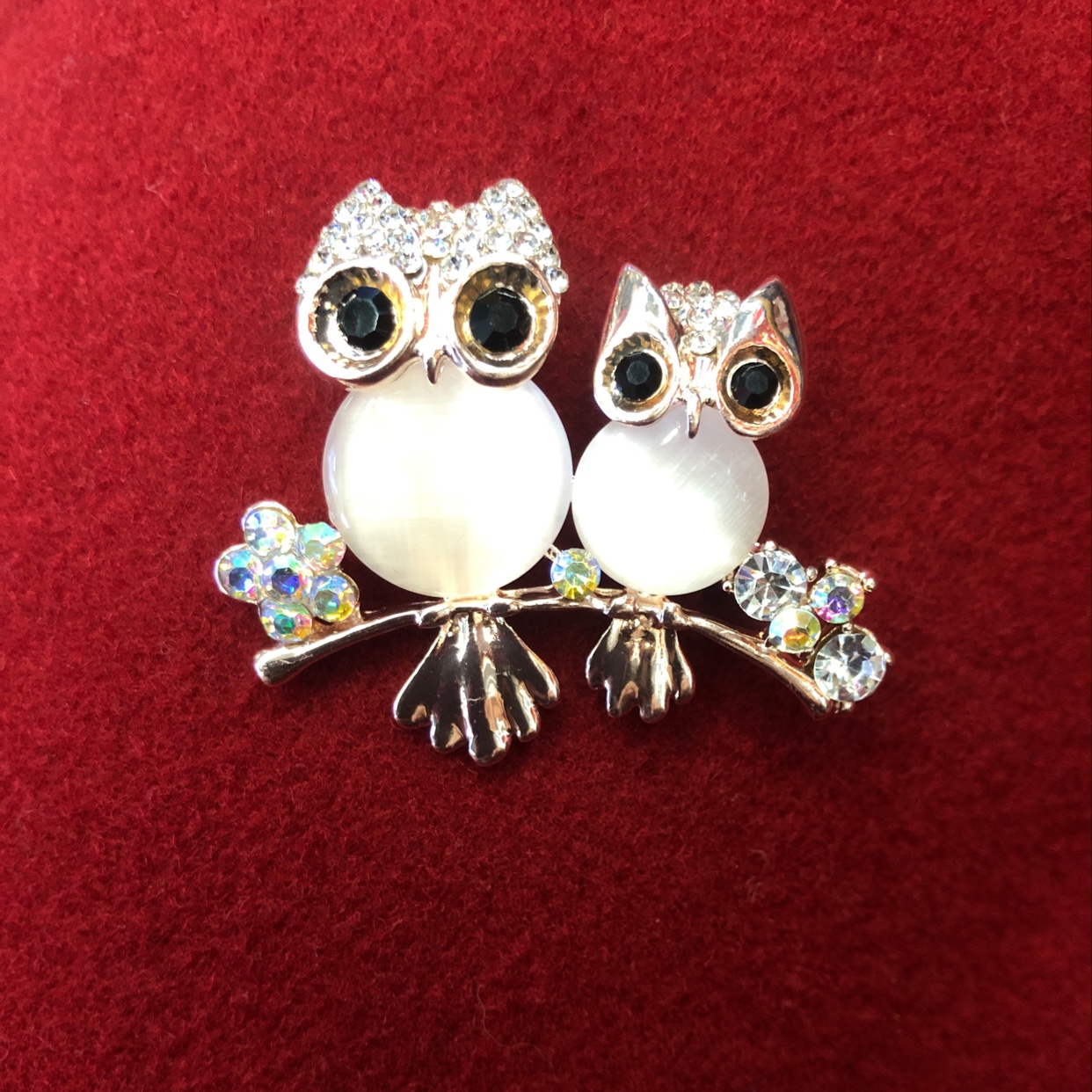 亲子猫头鹰胸针详情图1