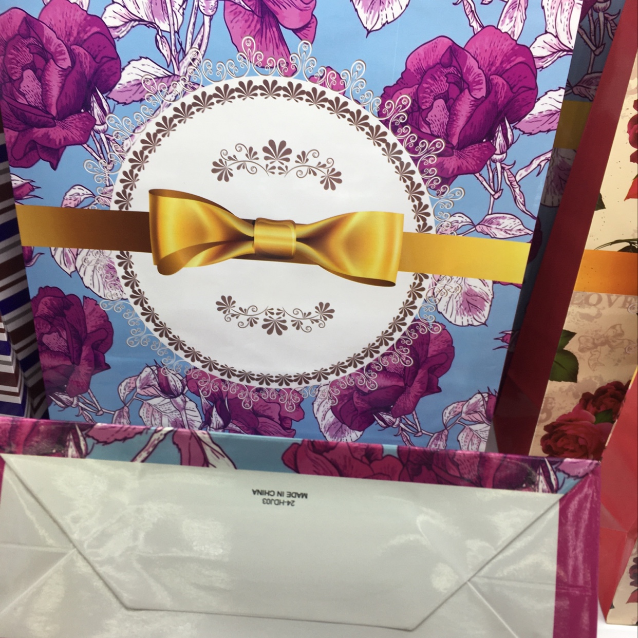 鲜花花草礼品袋纸袋，购物袋包装礼品袋详情图2