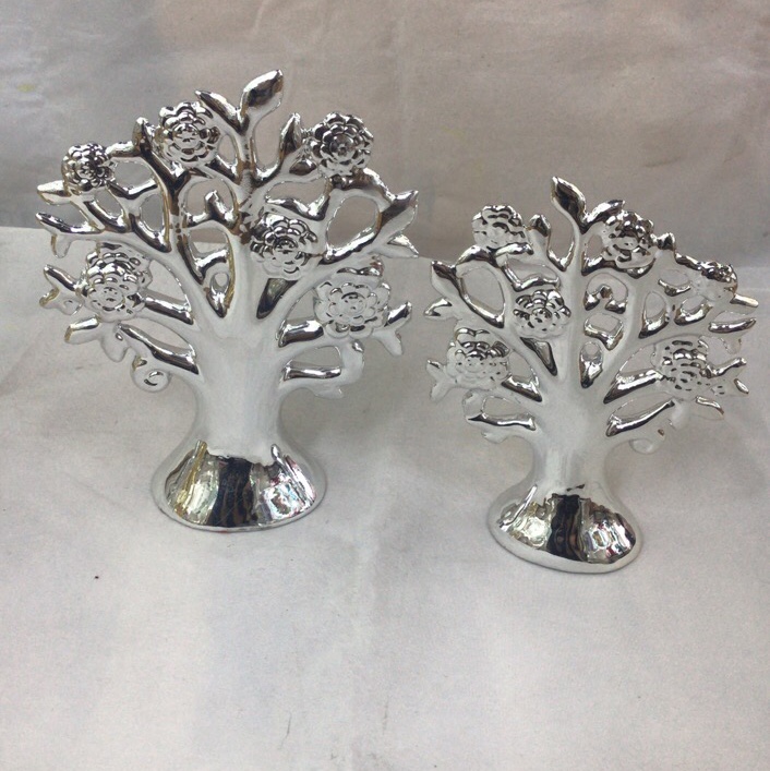Ceramic electroplated tree craft ornaments