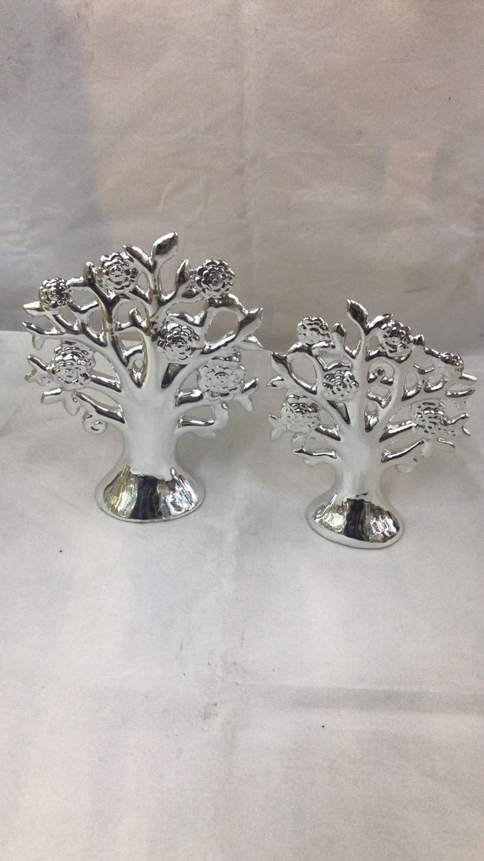 Ceramic electroplated tree craft ornaments detail image 1