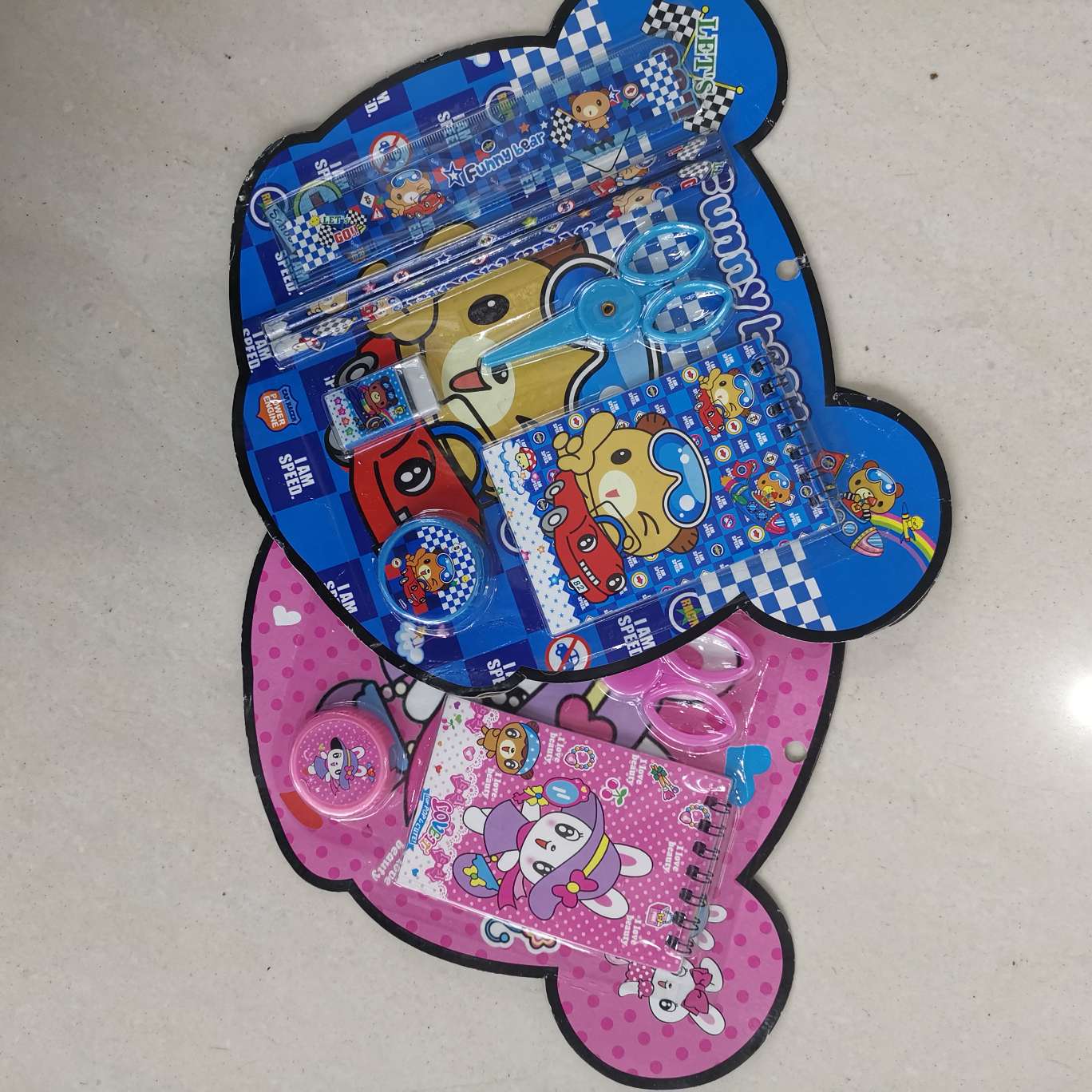 Cartoon stationery set, 7-piece set of combination stationery Application Scenario