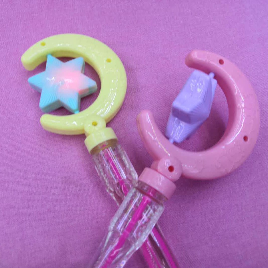 37 cm Star and Moon Magic Wand Bubble stick, traditional nostalgic toy, children's bubble-blowing toy, bubble water Specification image