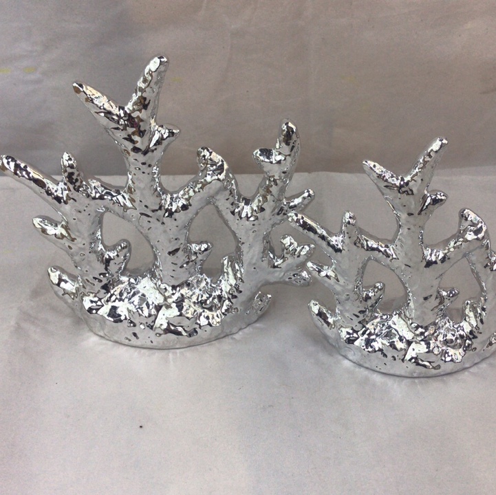 Ceramic electroplated coral craft ornaments