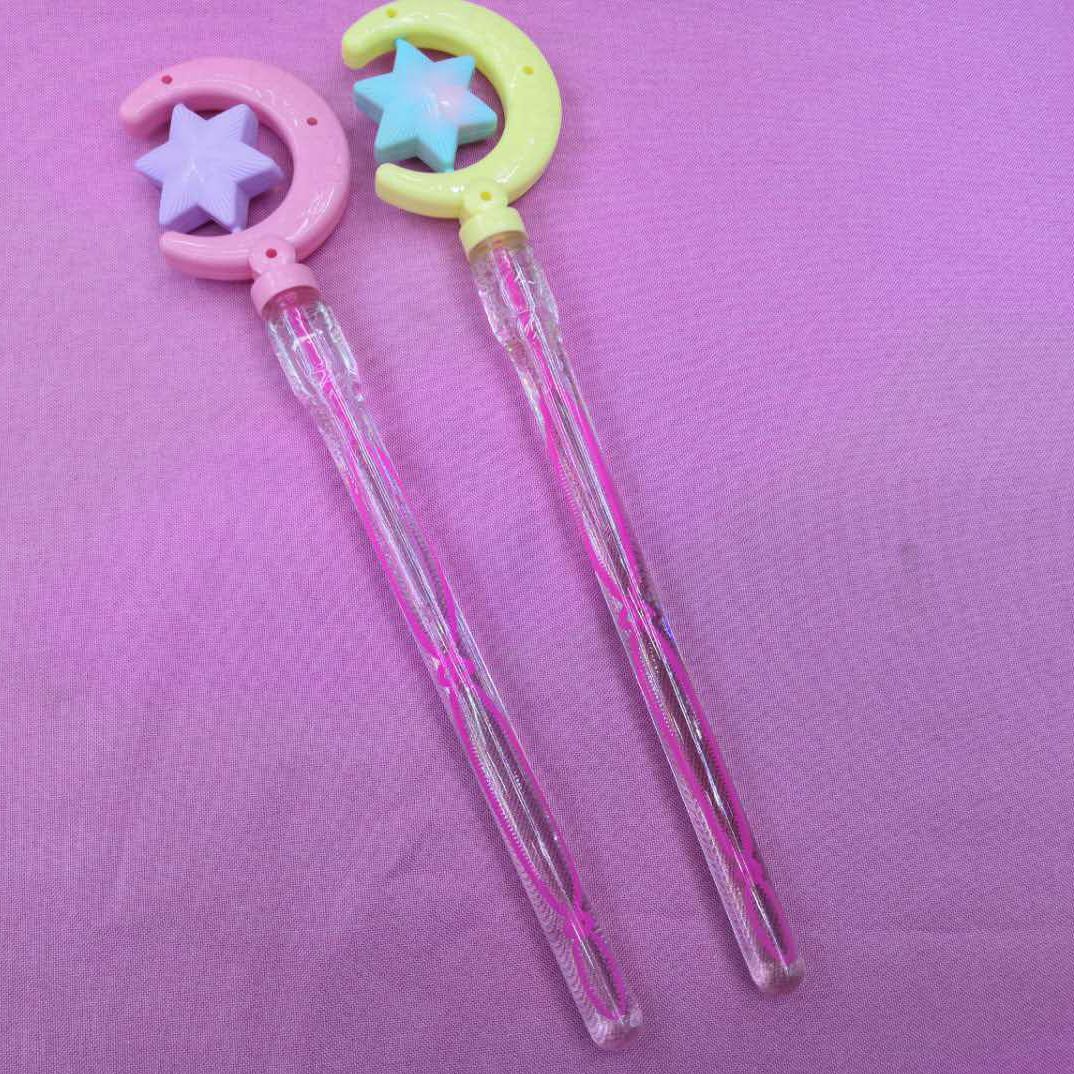 37 cm Star and Moon Magic Wand Bubble stick, traditional nostalgic toy, children's bubble-blowing toy, bubble water