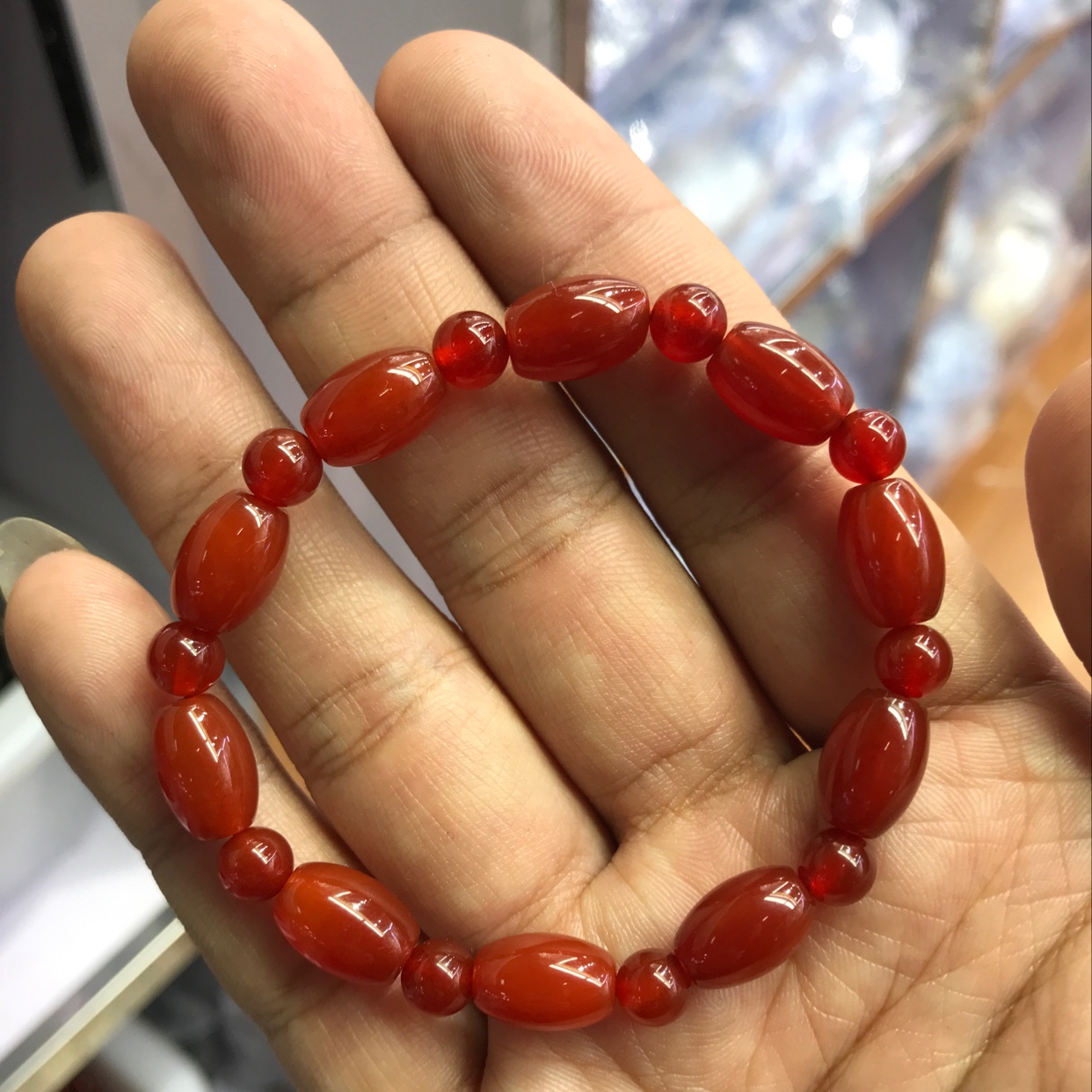 Handcrafted agate bracelets