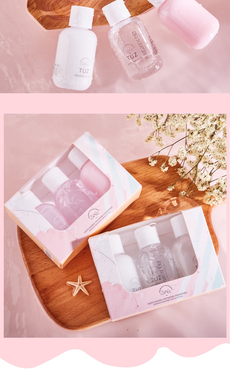 TUZ烟酰胺香氛洗沐护礼盒三件套洗发乳护发乳沐浴乳纯香樱花/云动仓兰味温和滋养护肤详情图18