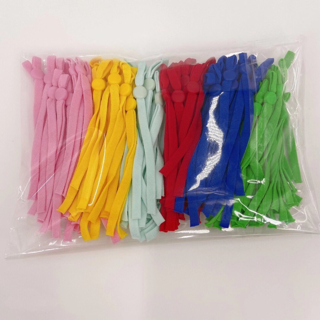 口罩调节耳绳、口罩彩色耳绳、口罩调节扣、口罩彩色绳、