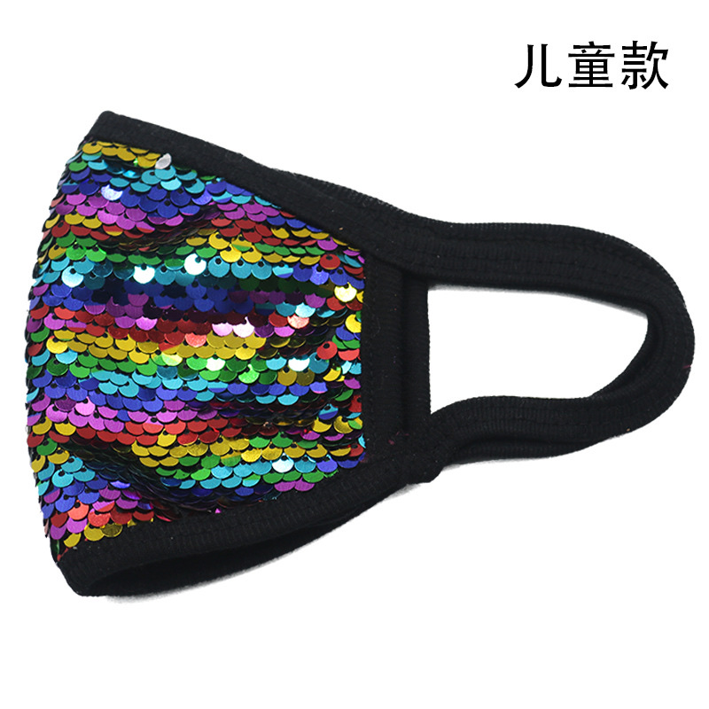 Cross-border winter sequined mask customization, dust-proof fashion, pure cotton personalized washable cotton mask, cold-proof mask [Exclusive for foreign trade] Civilian, civilian, civilian detail image 7