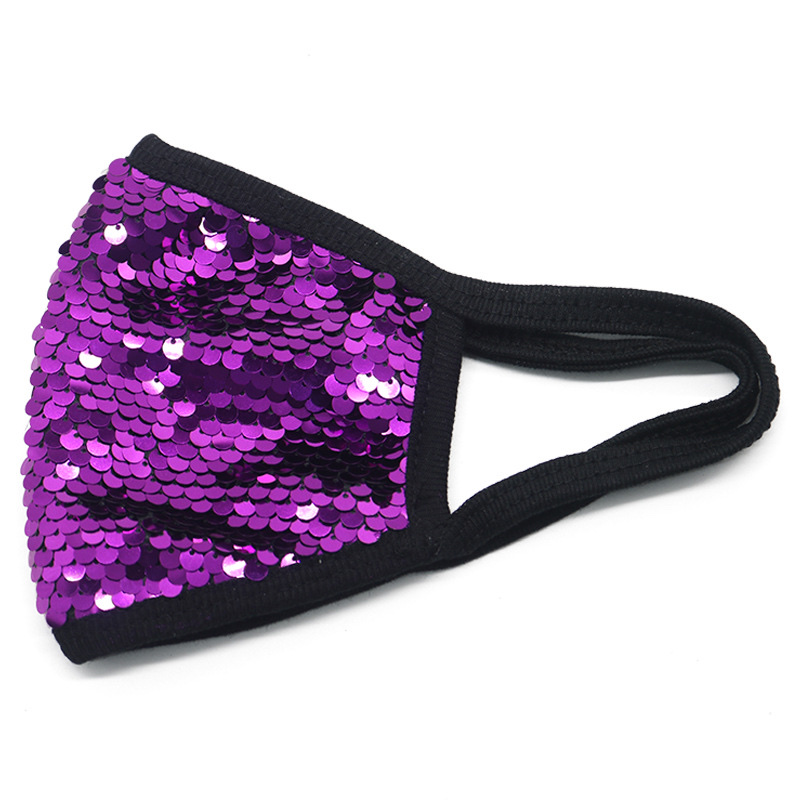 Cross-border winter sequined mask customization, dust-proof fashion, pure cotton personalized washable cotton mask, cold-proof mask [Exclusive for foreign trade] Civilian, civilian, civilian detail image 2