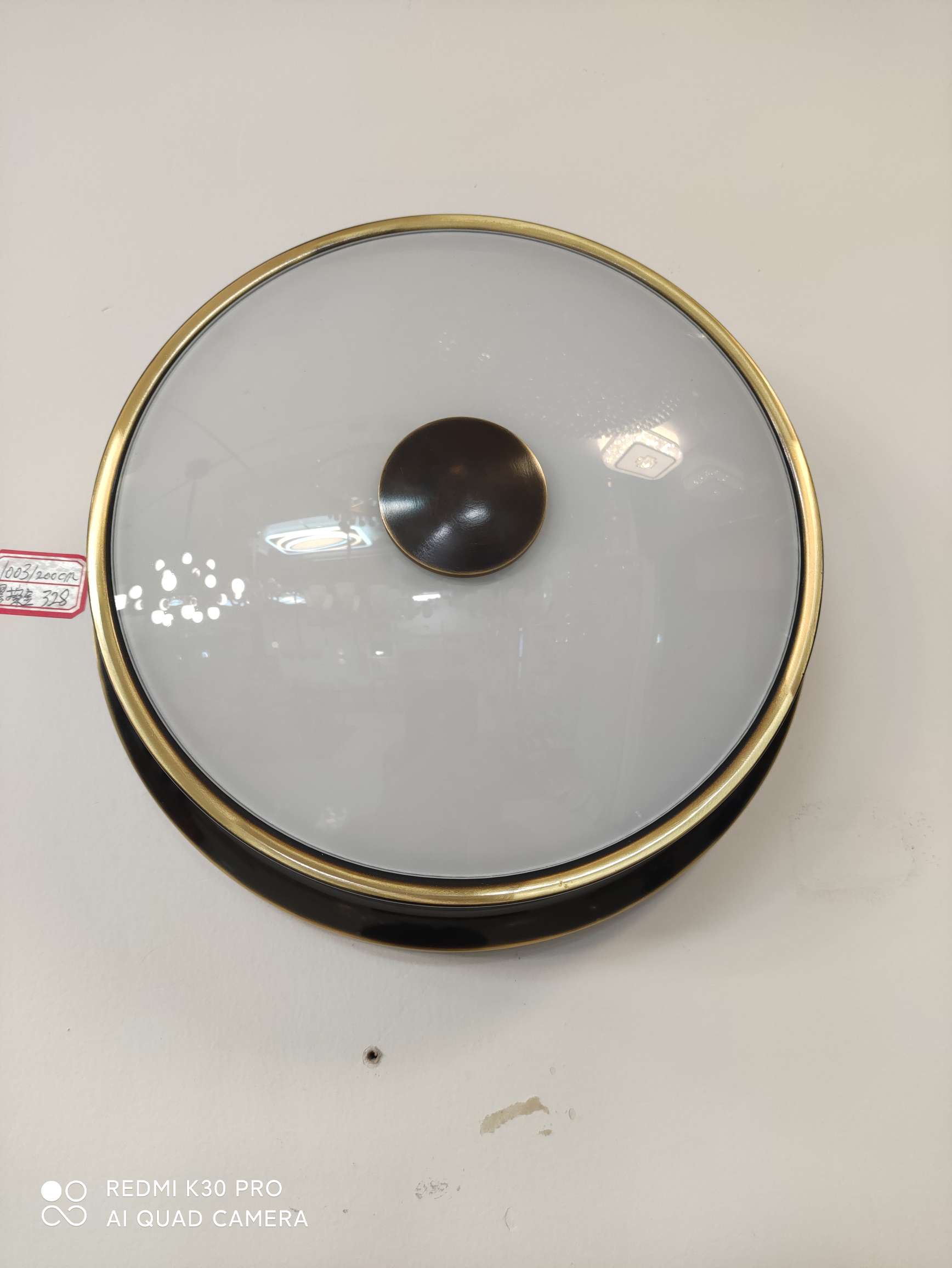 1003/200Cm黑擦金铜+玻璃罩细节图